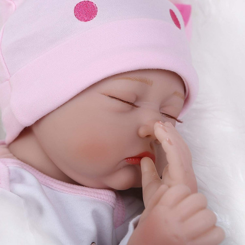 Imagen 4 de 6 de Maide Reborn Bebe 55 Cm Muñeca Realista De Vinilo Silicona