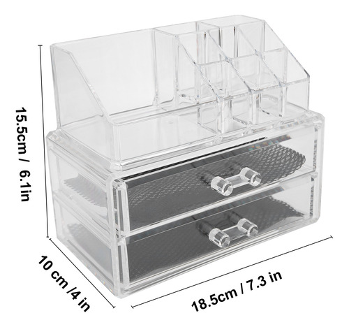 Organizador De Cosméticos Transparente, Set De Almacenamient