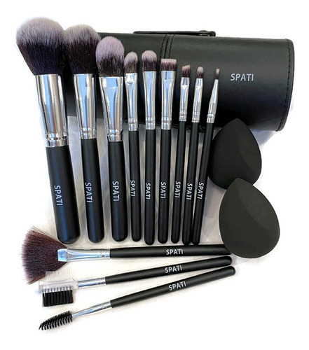 Spati Juego De Brochas De Maquillaje Profesional, 12 Brochas