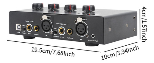 Amplificador De 2 Canales, Amplificador De Micrófono,