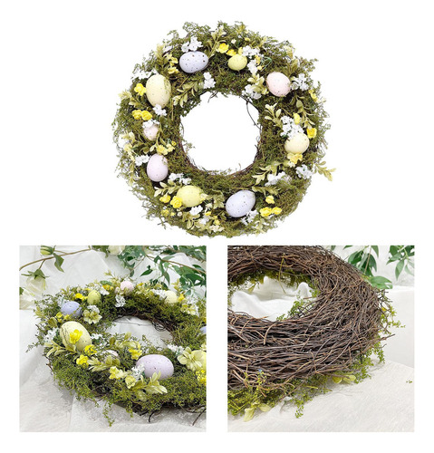 Guirnalda De Huevo De Pascua De Primavera 35cm Guirnalda