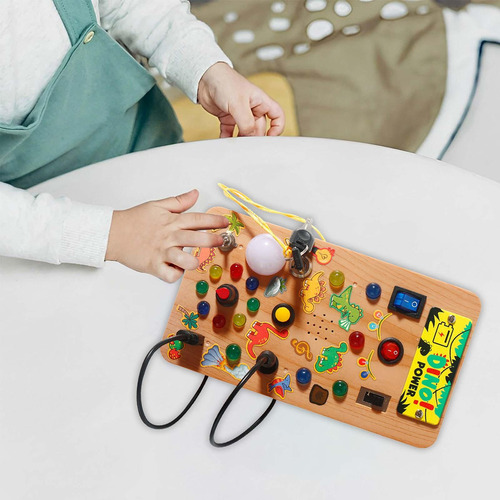 // Painel De Atividades Montessori Com Interruptor De Luzes