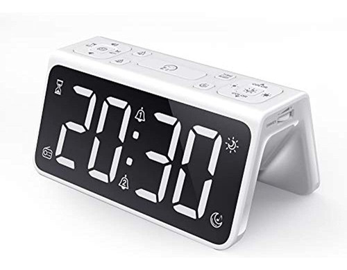 Reloj Despertador Digital, Relojes Electrónicos Led, 6 Sonid