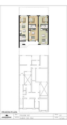 Frugoni Esq. Gonzalo Ramirez.cordon Proximo Rambla Parque Rodó. Segundo Piso. 39 M2, Se Vende Con Renta. 1 Dorm Amplio, Kitchenette