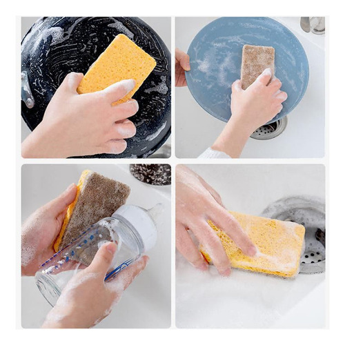 Esponja Para Lavar Platos Con Aceite De Doble Cara K Natural
