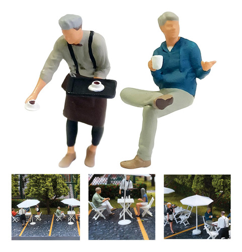 2x Figuras De Modelo De Personas A Escala 1/64, Figuras De