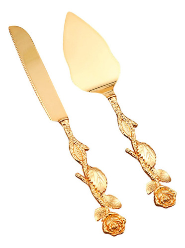 Juego De Cuchillos Para Tartas De Boda, De Tartas, Mango Oro
