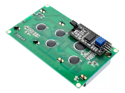 Pantalla Lcd 20x4 2004 Con Fondo Azul Y Módulo Arduino I2c