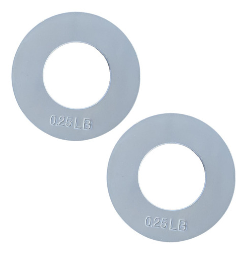2 Piezas Placas De Pesas Fraccionarias Suministros De 0.25lb