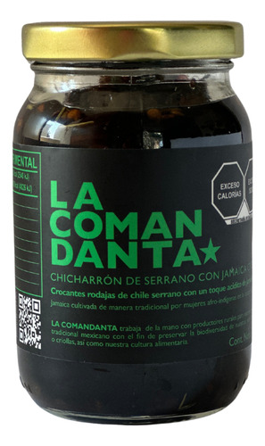 Chicharron De Serrano Con Jamaica La Comandanta 190g