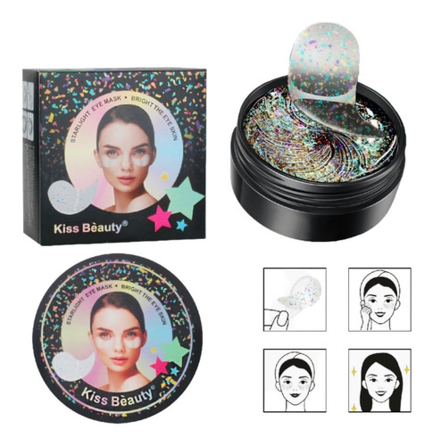 Parches Anti Ojeras 60 Mascarillas Star Light Kiss Beauty® Tipo De Piel Todo Tipo De Piel