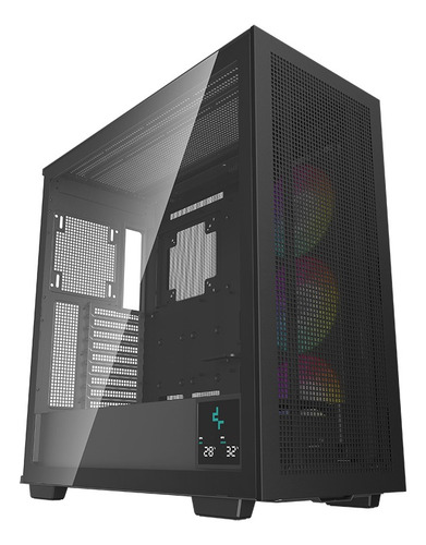 Gabinete Gamer Deepcool Morpheus Digital 3 Fans Argb 140mm Color Negro