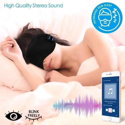 Imagen 3 de 3 de Gafas Bluetooth Para Dormir O Descansar Los Ojos