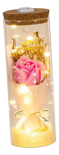 Flor Preservada Iluminada Romântica, Presente De Estilo D