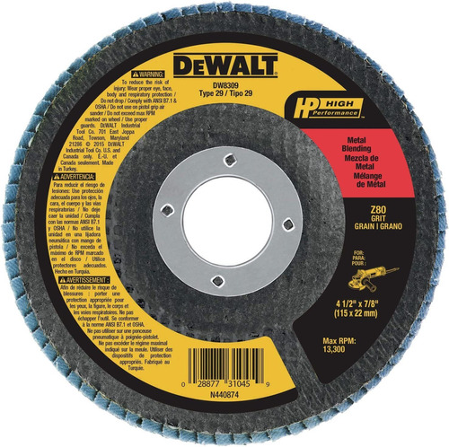 Disco De Solapa Dewalt Dw8309, Para Amoladoras Angulares