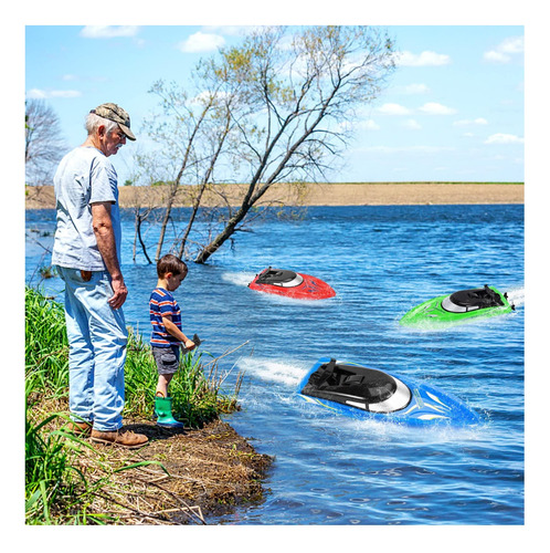 Barco Rc De 3 Pozos, Botes De Control Remoto Para Niños Y G