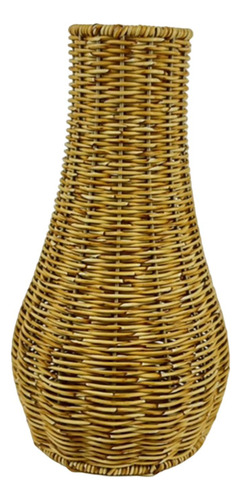 Florero De Ratán, Jarrones De Mimbre 19 Cm X 35 Cm X 9,5 Cm