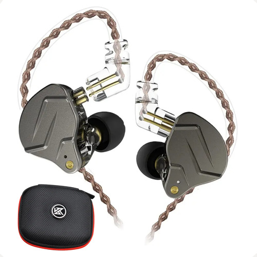 Fone Kz Zsn Pro Sem Microfone + Case Brinde