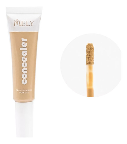 Corrector De Ojos Cobertura Media Hidratante Mely 15ml