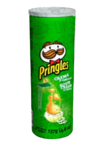 Papas Fritas Pringles Crema &  Cebolla De 124g Pack 10u