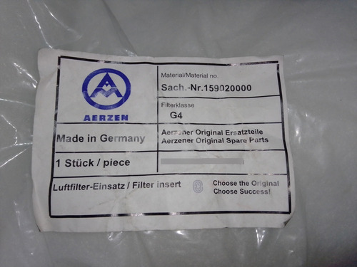 Inserto De Filtro De Aire Aerzen Original 159020000 Clase G4