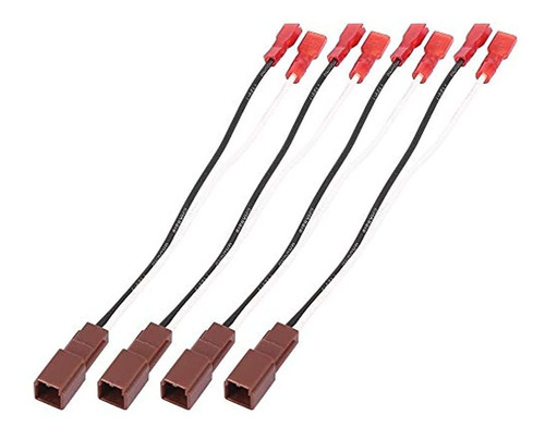 X Autohaux 4pcs Adaptador De Cableado Del Arnés Del Conector