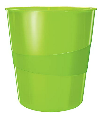 Papelera Leitz Wow 15l, Verde