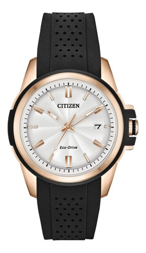 Citizen Drive Ar White Ladies Fe6133-09a .......... Dcmstore Color de la correa Negro Color del bisel Oro Color del fondo Plateado 61068