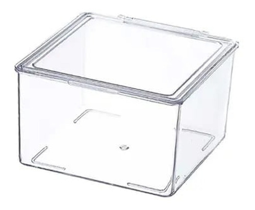 Caja Organizadora De Plástico Acrílico Con Tapa Multiusos