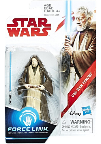 Obi Wan Kenobi Force Link Star Wars 3.75 ( 10 Cm ) Nuevo