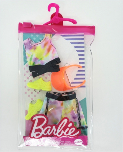 Imagem 2 de 3 de Roupa Esportiva Barbie Blusa Shorts Tie-tye Ms