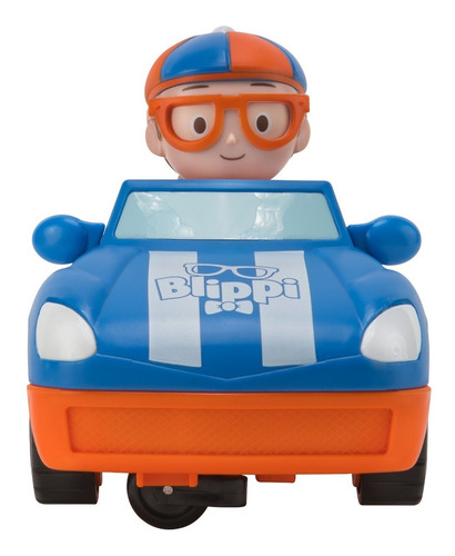 Imagen 2 de 7 de Blippi Vehiculo Control Remoto Racecar Con Sonido + Figura