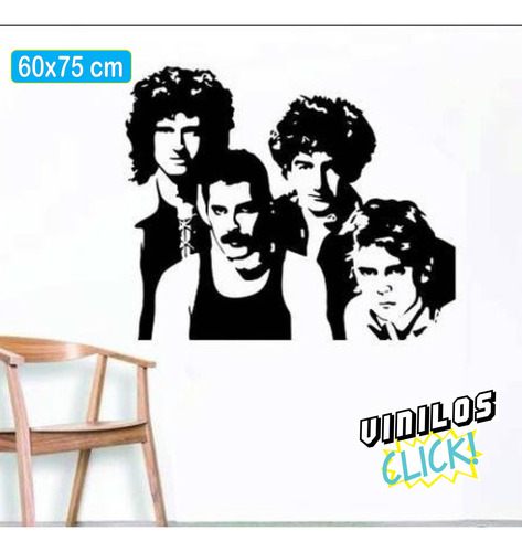 Vinilo Decorativo Pared - Música - Queen