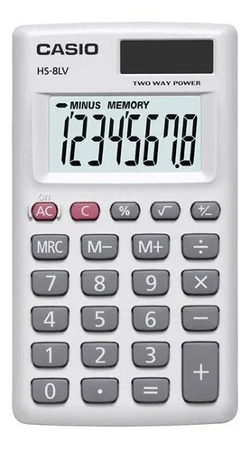 Calculadora Casio De Bolsillo 8 Dígitos Hs-8lv