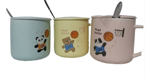 Taza Kawai De Leche - Cafe - Taza Mug + Cucharita Niños 