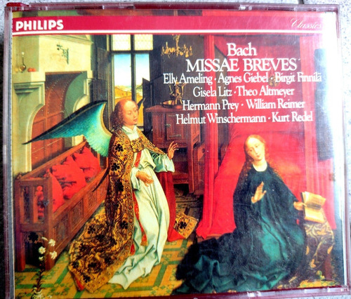 Bach Missae Breves Redel Philips Alemania 2cds Impreso Usa