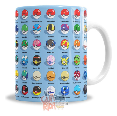 Taza De Céramica Pokémon - Pokebolas