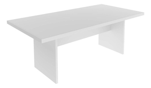 Mesa De Reunião Escritório Me4119 Branco Tecnomobili