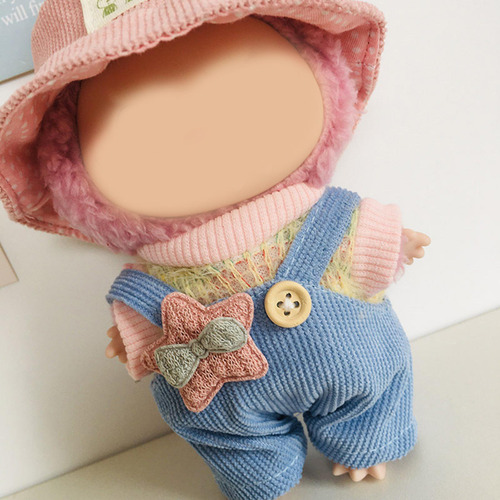 Figura De Felpa, Camiseta Y Mono, Vestido De Sombrero Rosa