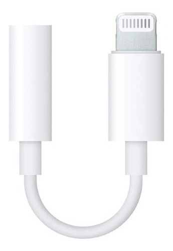 Adaptador Lightning Para Conector Fone De Ouvido 3,5mm Apple