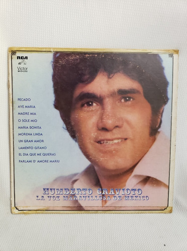 Humberto Cravioto La Voz Maravillosa Disco Acetato Vinilo 