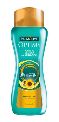 Shampoo Palmolive Optims Con Acondicionador De 1 Litro