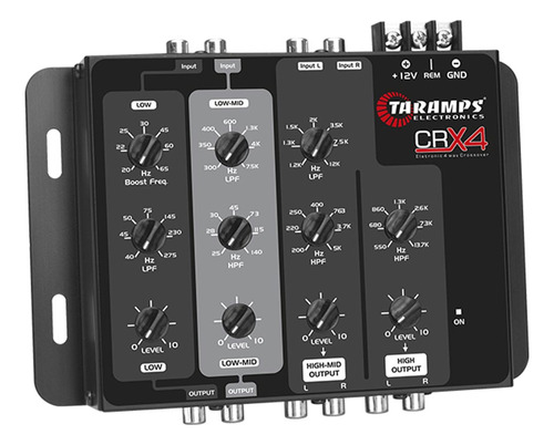 Crossover Automotivo Taramps Crx 4 Com 4 Vias Preto