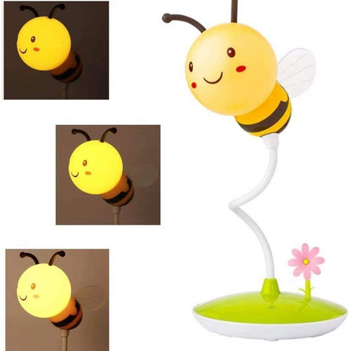 Cute Bumblebee Led Lámpara De Escritorio Control Táct...