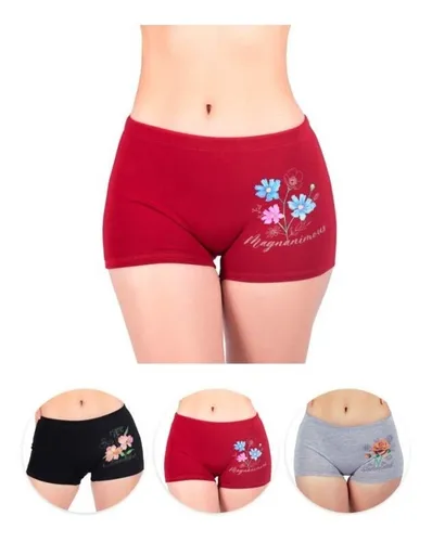 Trio Bóxer Alto, Estampado Para Mujer Ref. 8304