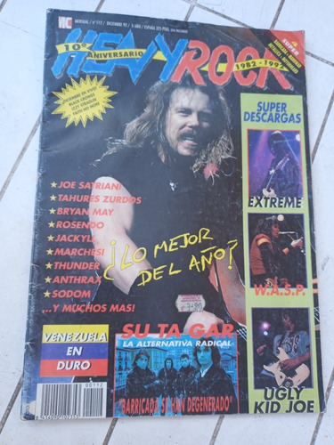 Revista Heavy Rock N.112 Dic.1992 Sin Poster