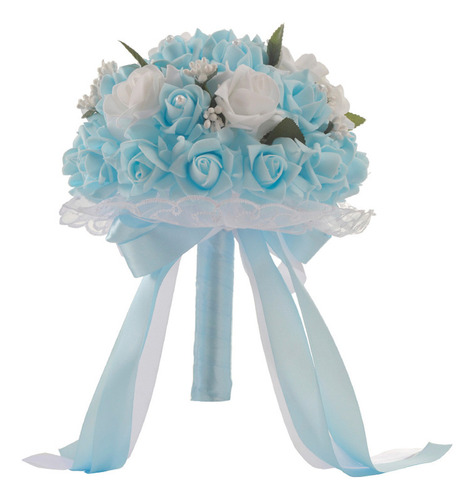 Ramo De Novia Crystal Fashion Roses Para Dama De Honor, Boda