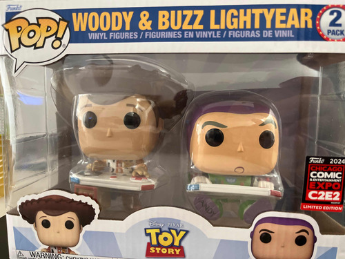 Funko Pop Toy Story Woody & Buzz Presencial C2e2