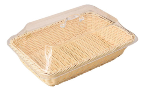 Cesta De Pan De Ratán Sintético Con 45cm X 35cm X 15cm