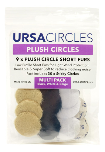 Ursa Plush Circles - Fundas Lav De Piel Corta De 0.197 In De